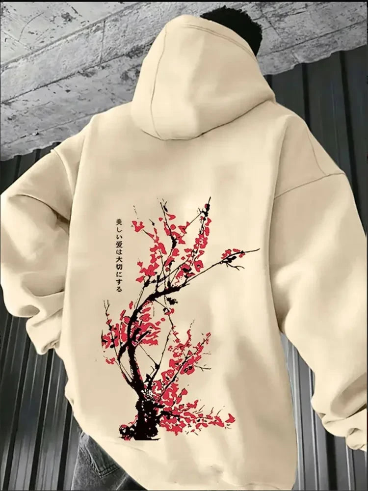 Harajuku Print Hoodie