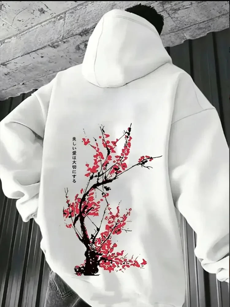 Harajuku Print Hoodie