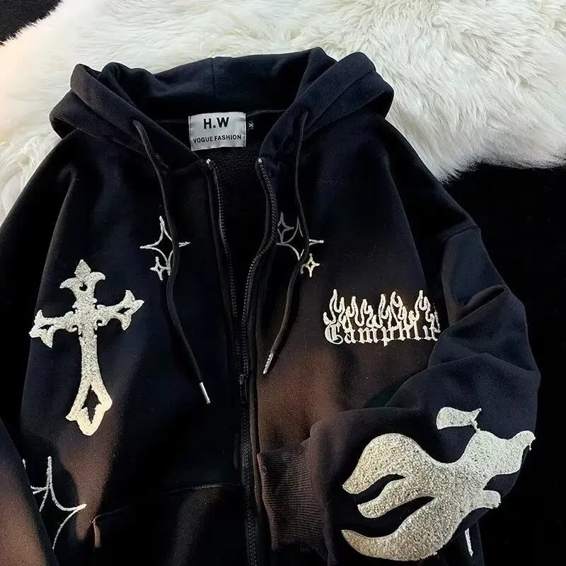 Embroidered Fire Jacket