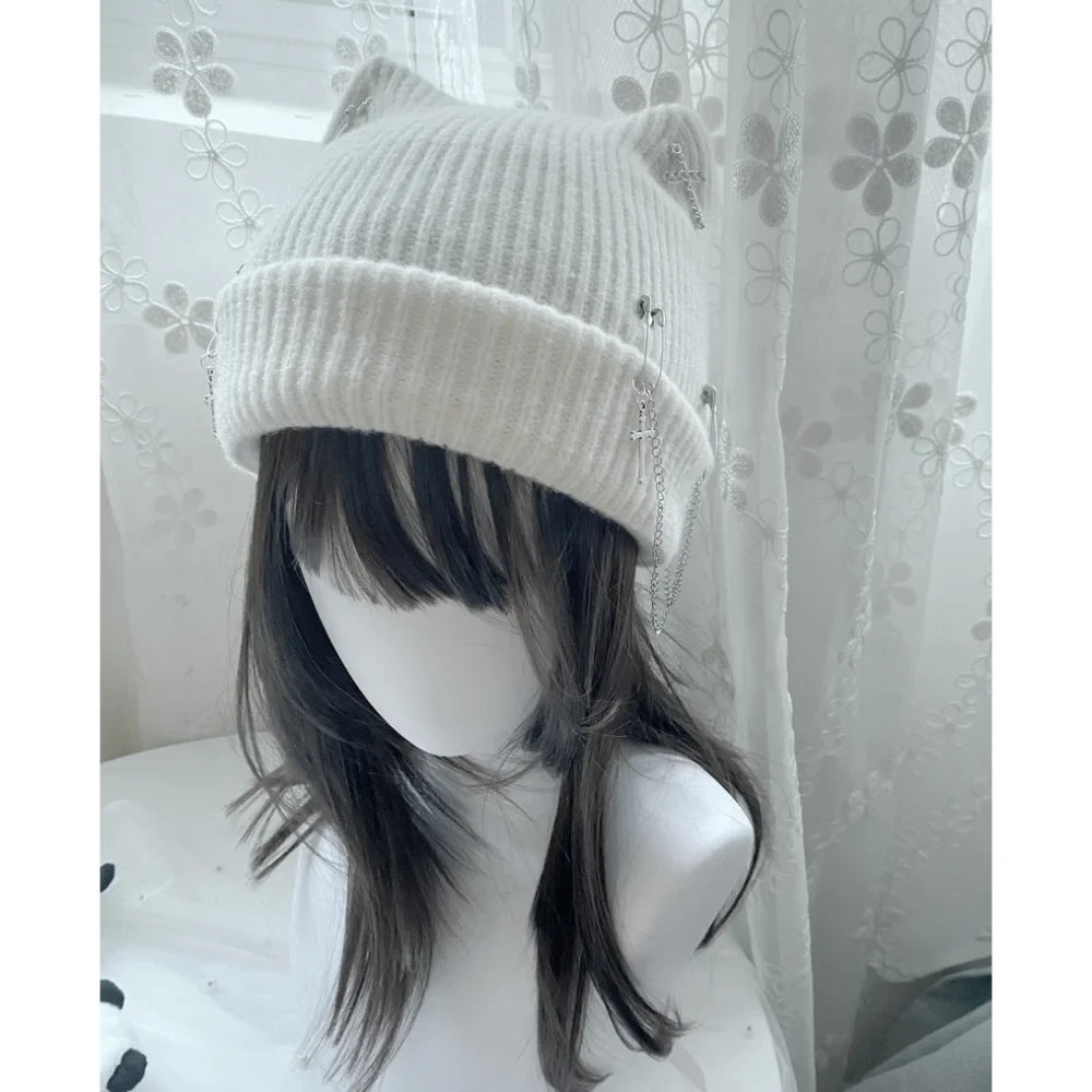 Gothic Cat Ear Beanie