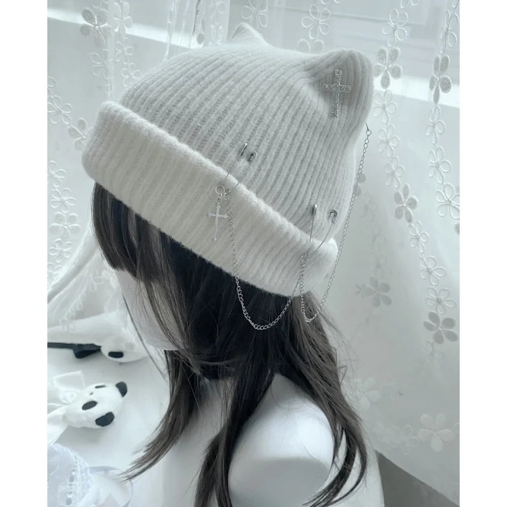 Gothic Cat Ear Beanie