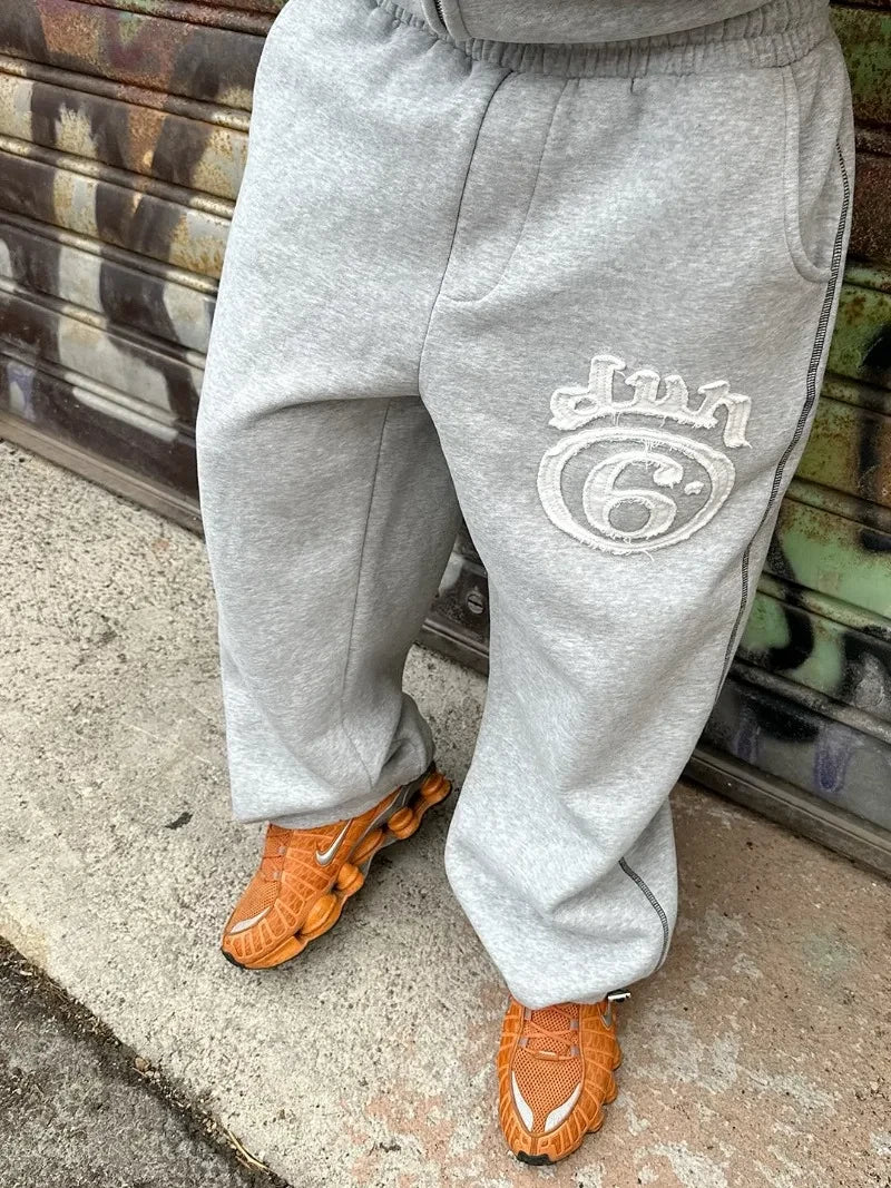 Letter Patch Zip Hoodie