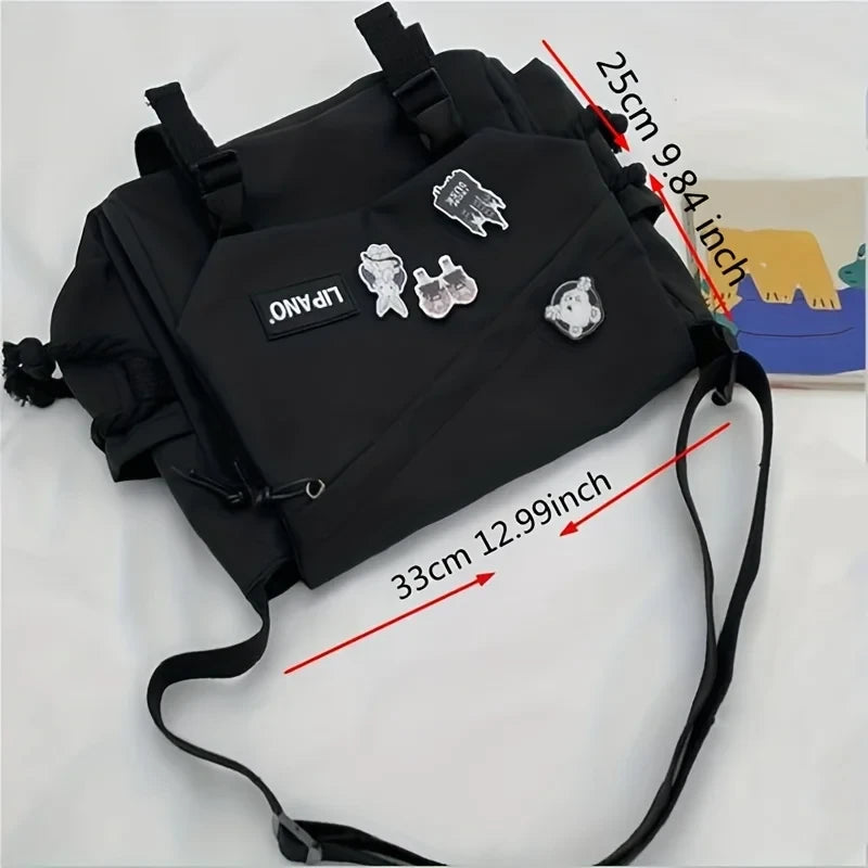 Nylon Messenger Bag