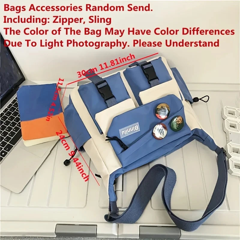 Nylon Messenger Bag