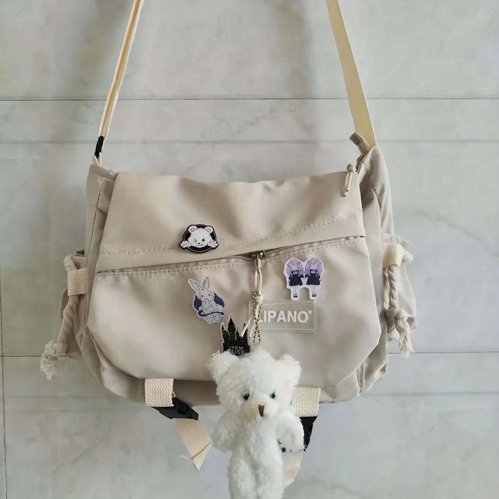 Nylon Messenger Bag