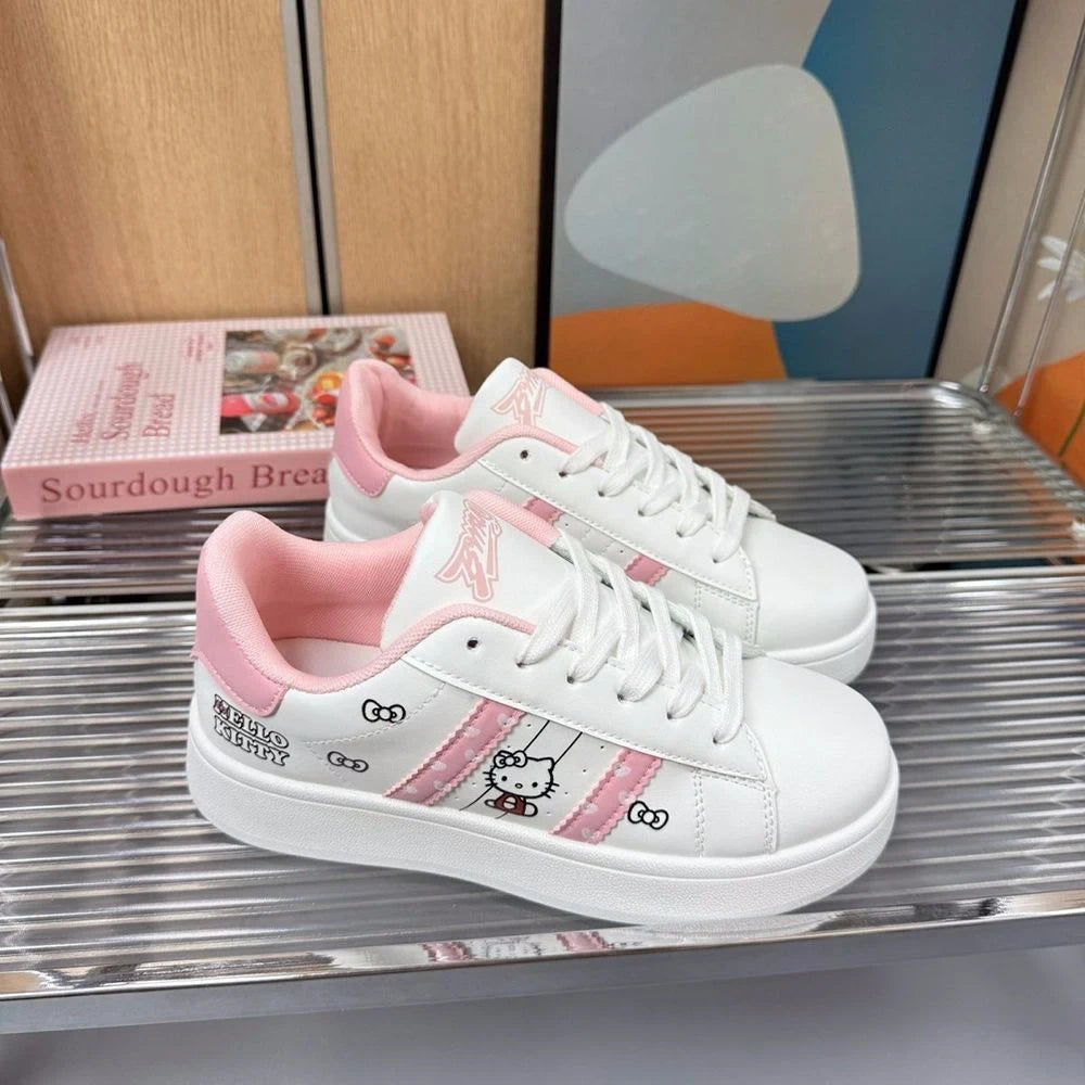 Hello Kitty Striped Platform Sneakers