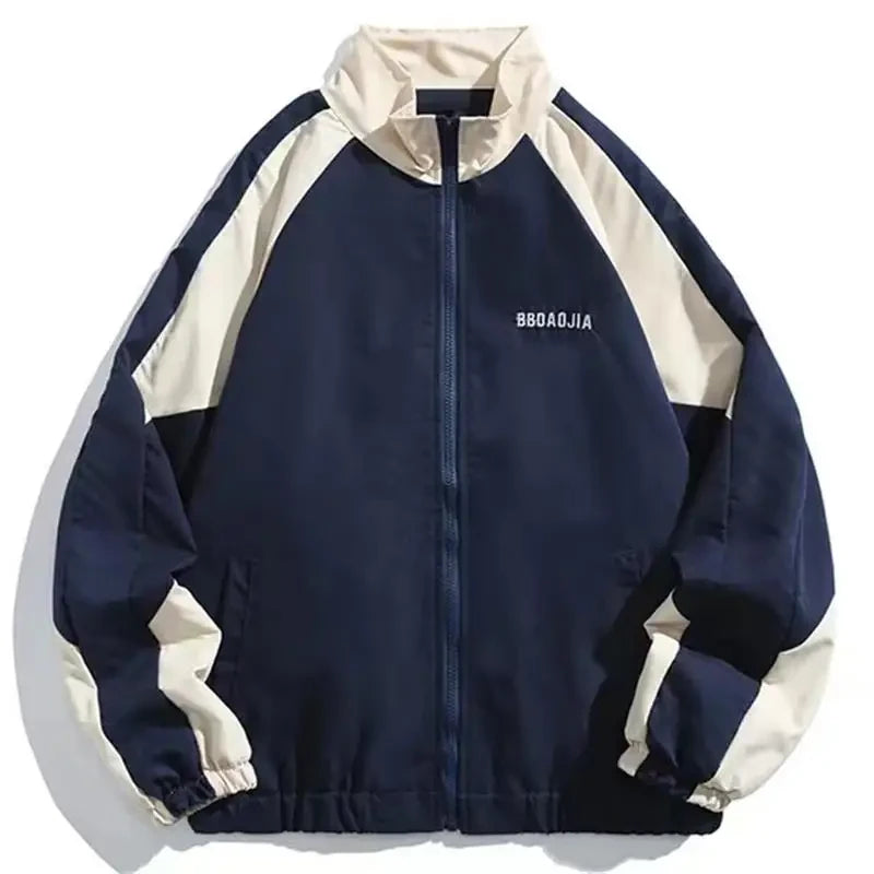 Reflective Stripe Windbreaker Jacket