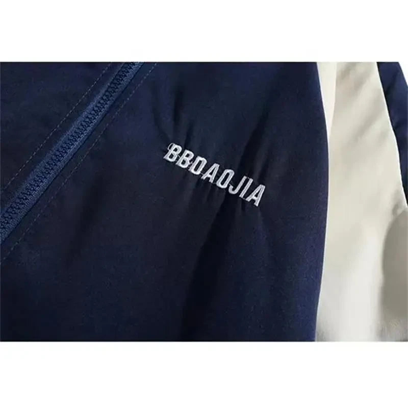 Reflective Stripe Windbreaker Jacket