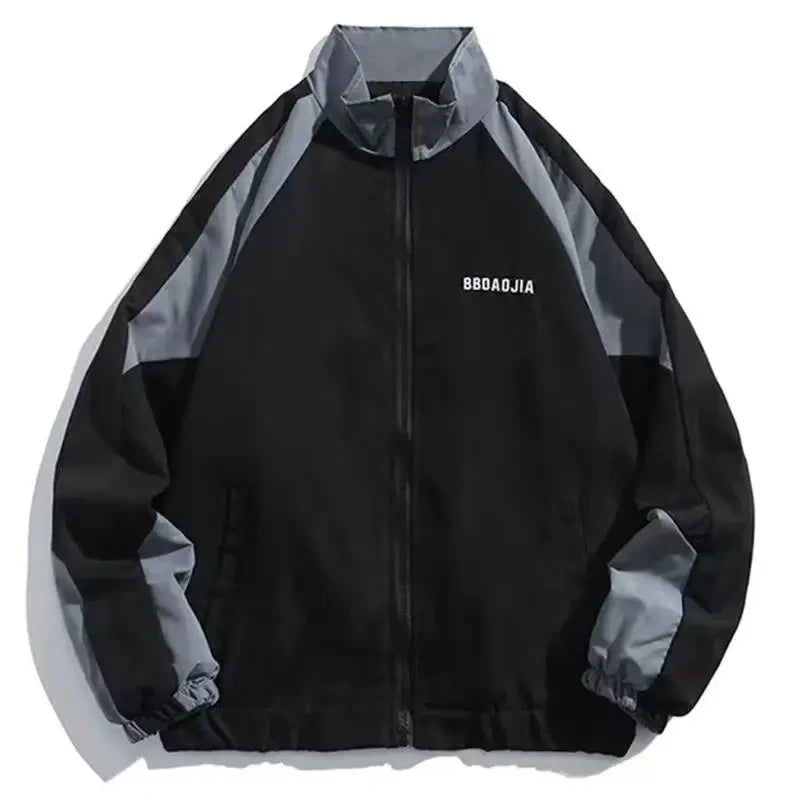 Reflective Stripe Windbreaker Jacket