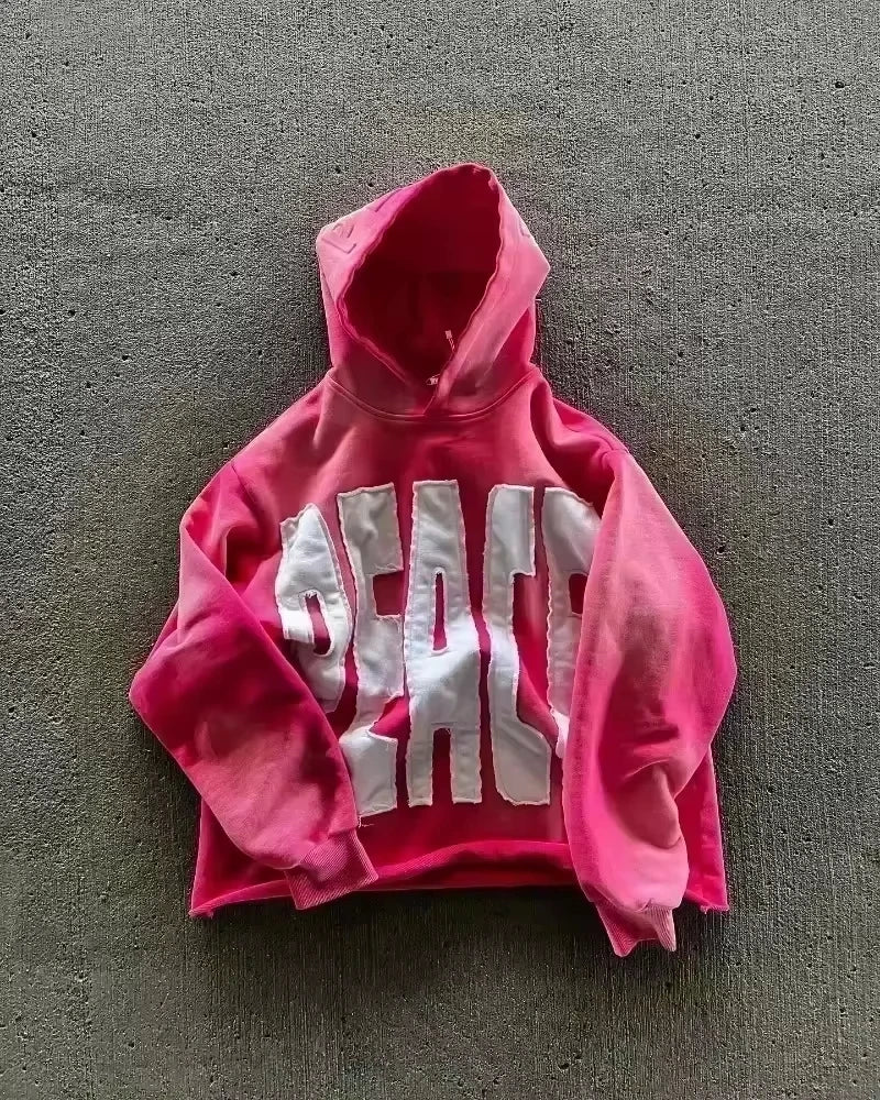 Printed Zipper Hoodie