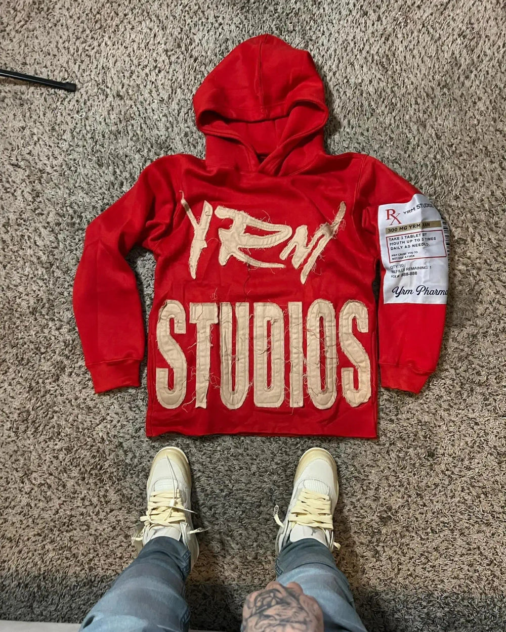 Printed Zipper Hoodie