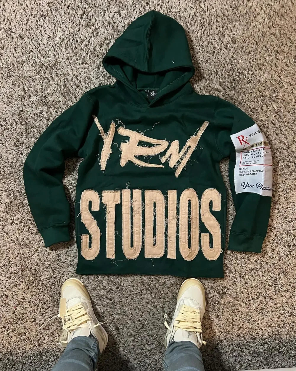 Printed Zipper Hoodie