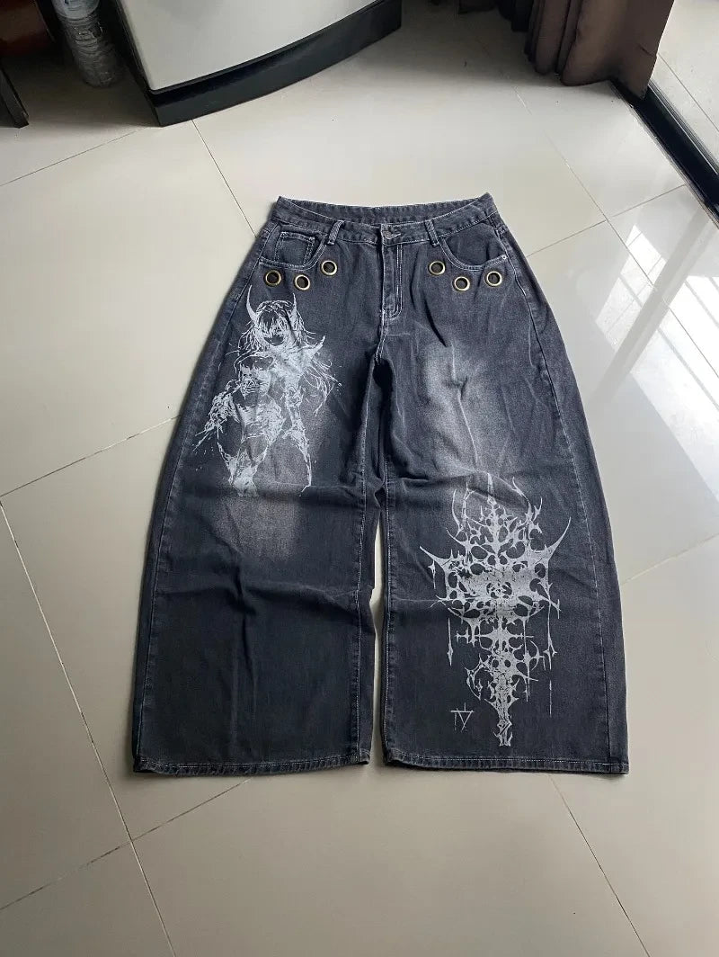 Men's Y2K Wide Leg Jeans