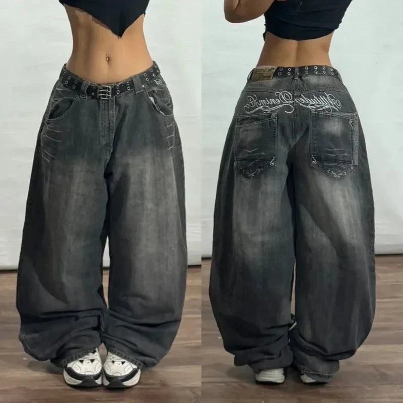 Men's Y2K Wide Leg Jeans
