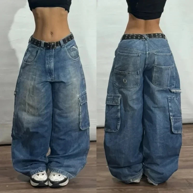 Men's Y2K Wide Leg Jeans
