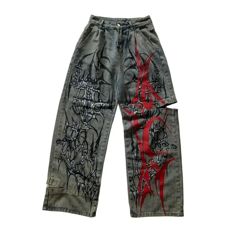 Men's Y2K Wide Leg Jeans