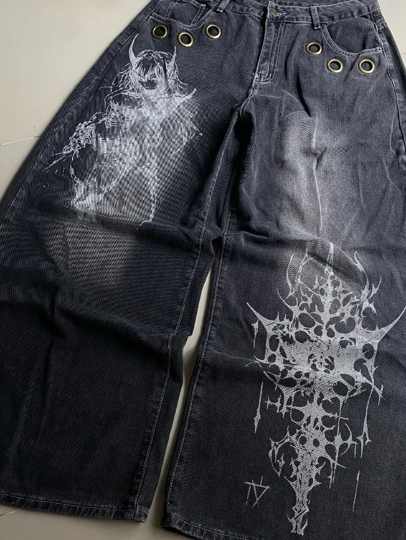 Men's Y2K Wide Leg Jeans