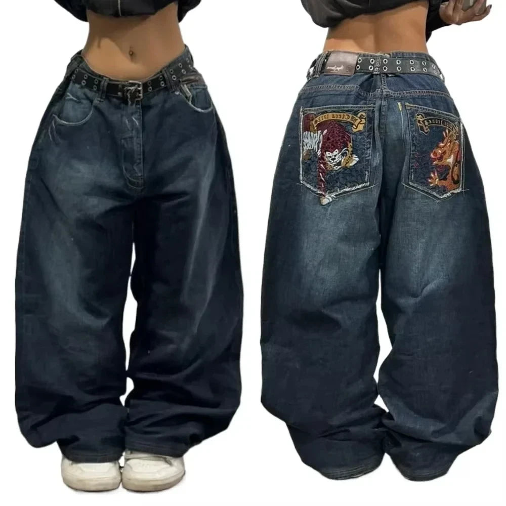 Men's Y2K Wide Leg Jeans