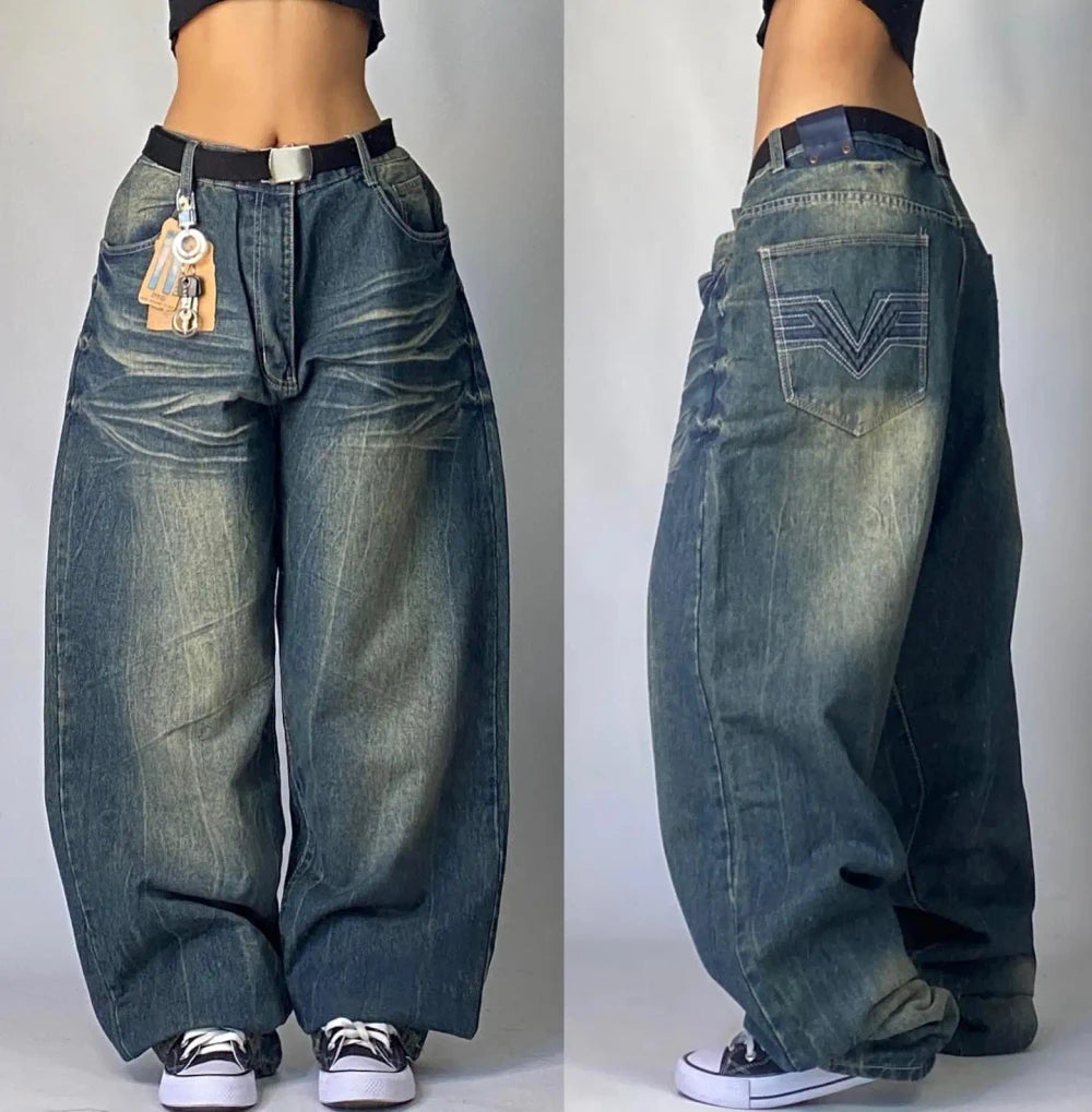 Men's Y2K Wide Leg Jeans