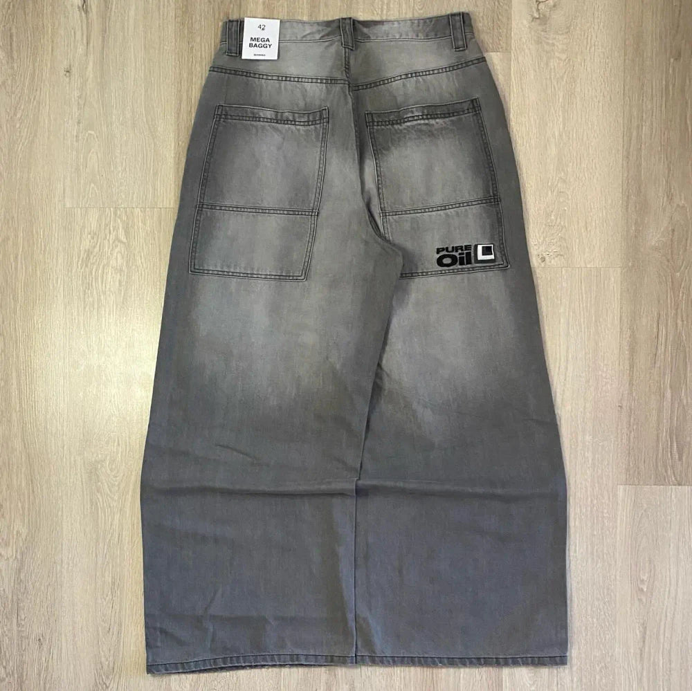 Men's Y2K Wide Leg Jeans